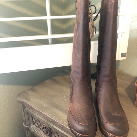 Southwestern Style Bionico Weatherproof Epping Tall Boots Size 7.5 Aztec Brown - Picture 4 of 13